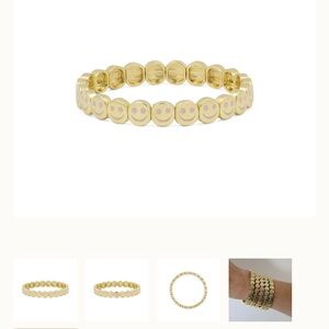 Lisa Gozlan river rose pink smiley bracelet